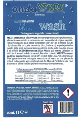 etichetta blue wash